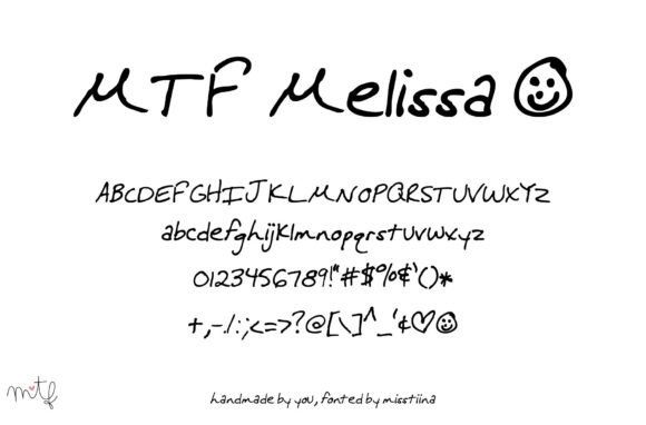 Melissa Font Poster 1