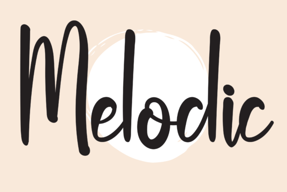 Melodic Font Poster 1