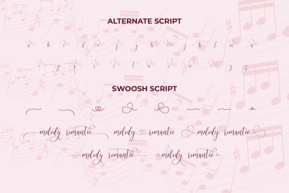 Melody Romantic Font Poster 9