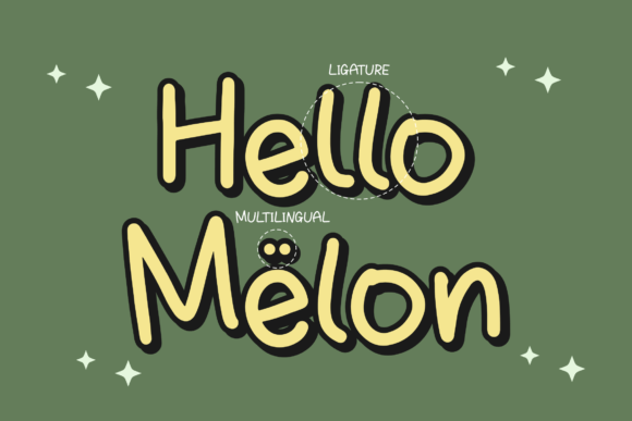Melon Juice Font Poster 12