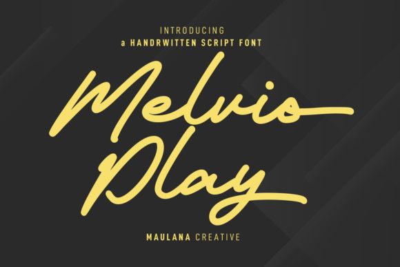 Melvio Play Font Poster 1