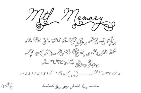 Memory Font Poster 1