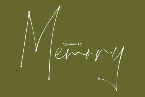 Memory Font Memory Font Poster 1
