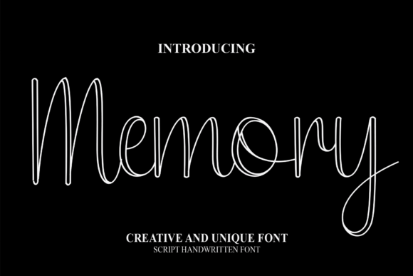 Memory Font Poster 1