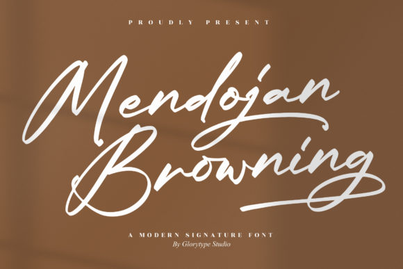 Mendoja Browning Font Poster 1