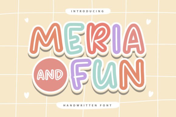 Meria and Fun Font Poster 1