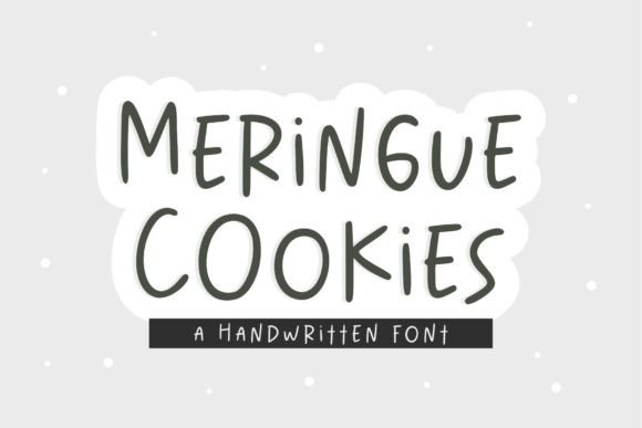 Meringue Cookies Font Poster 1