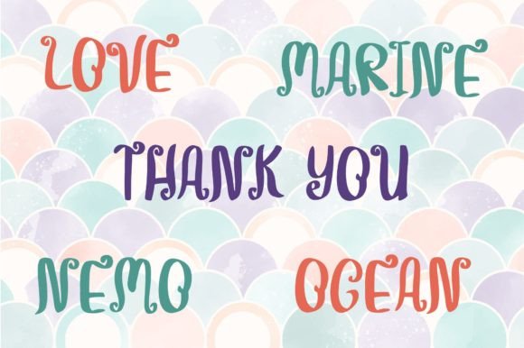 Mermaid Magic Font Poster 12
