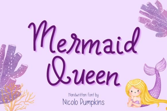 Mermaid Queen Font Poster 1