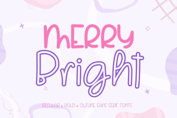 Merry Bright Font Poster 1