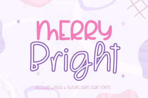 Merry Bright Font Poster 1