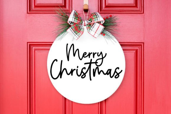 Merry Christmas Font Poster 2