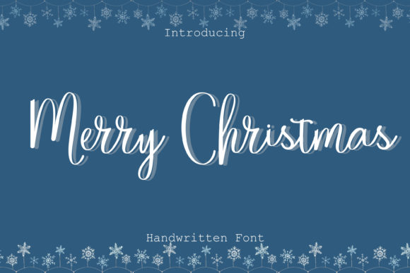 Merry Christmas Font Poster 1