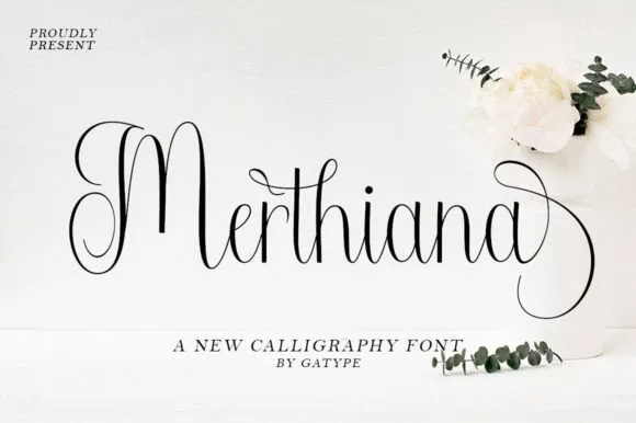 Merthiana Font Merthiana Font Poster 1