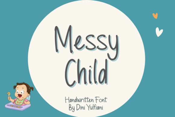 Messy Child Font Poster 1
