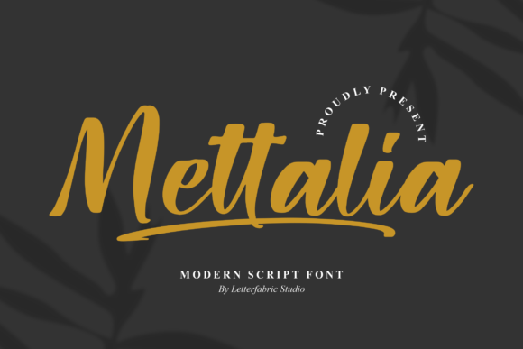 Mettalia Font Poster 1