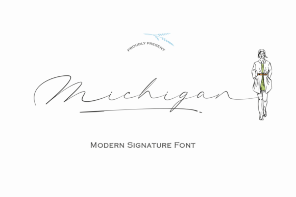 Michigan Font Poster 1