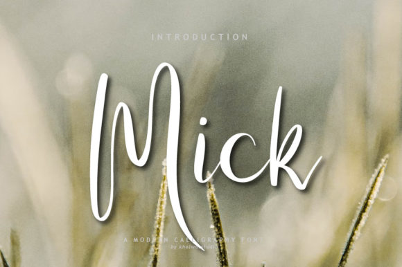 Mick Script Font Poster 1