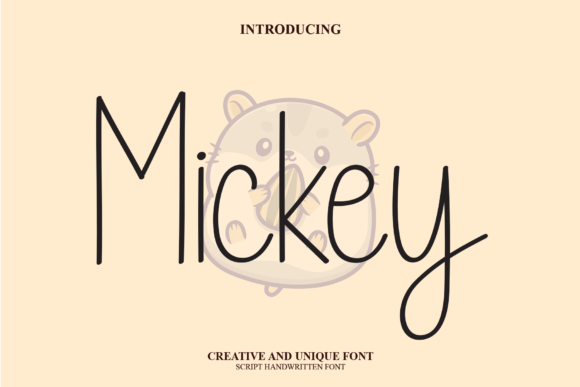 Mickey Font Poster 1