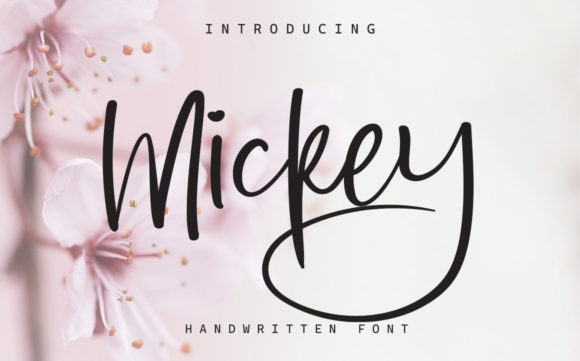 Mickey Font Poster 1