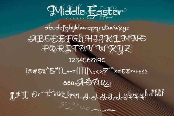 Middle Easter Font Poster 4