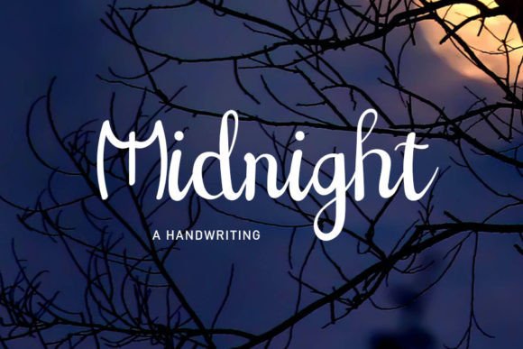 Midnight Font Poster 1