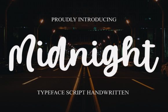 Midnight Font Poster 1