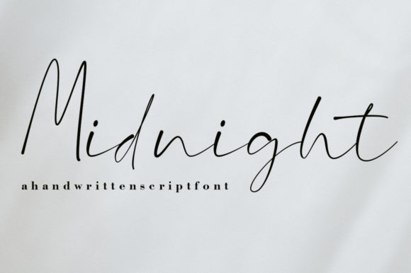 Midnight Font Poster 1