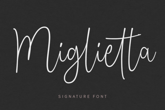 Miglietta Font Poster 1