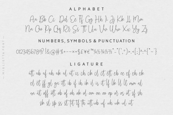 Miglietta Font Poster 9