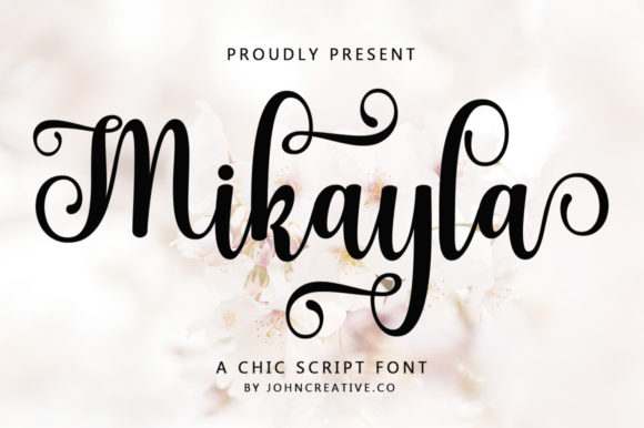 Mikayla Font Poster 1