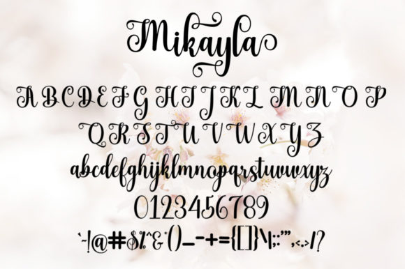 Mikayla Font Poster 7