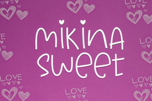 Mikina Sweet Font Poster 1