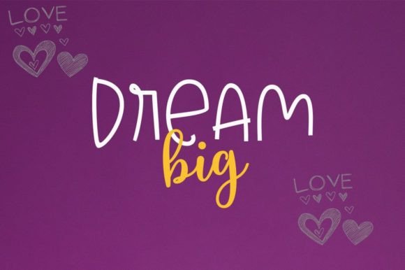 Mikina Sweet Font Poster 3
