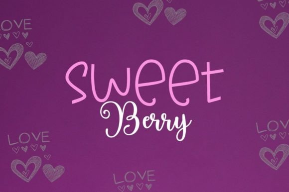 Mikina Sweet Font Poster 5