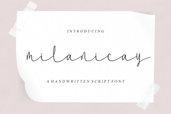 Milanicay Font Poster 1
