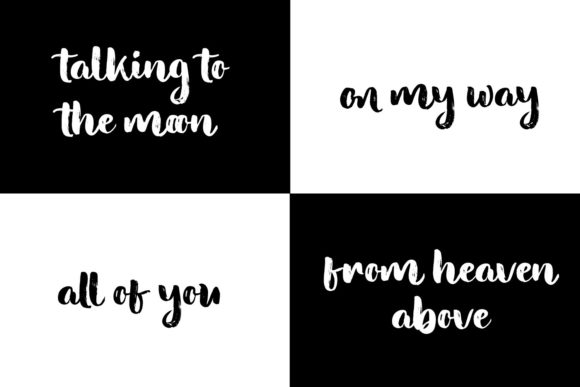 Milbrush Font Poster 3