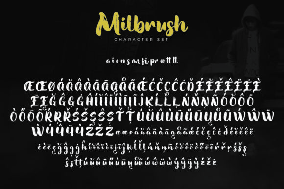 Milbrush Font Poster 7