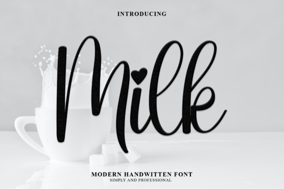 Milk Font Poster 1