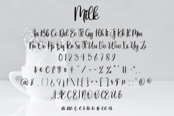 Milk Font Poster 4