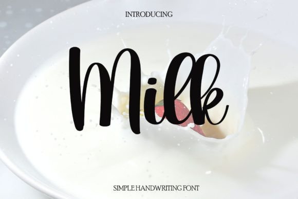 Milk Font Poster 1
