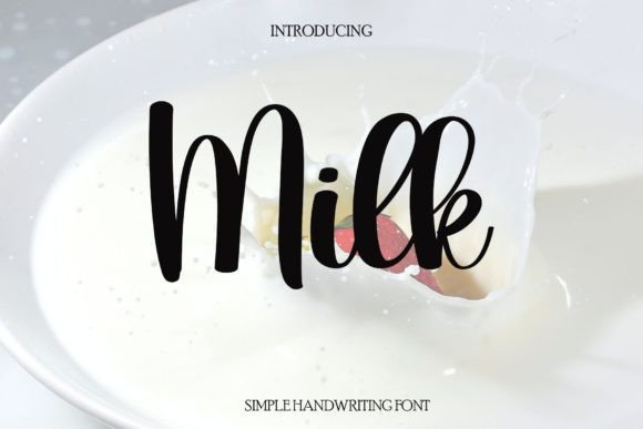 Milk Font Poster 1