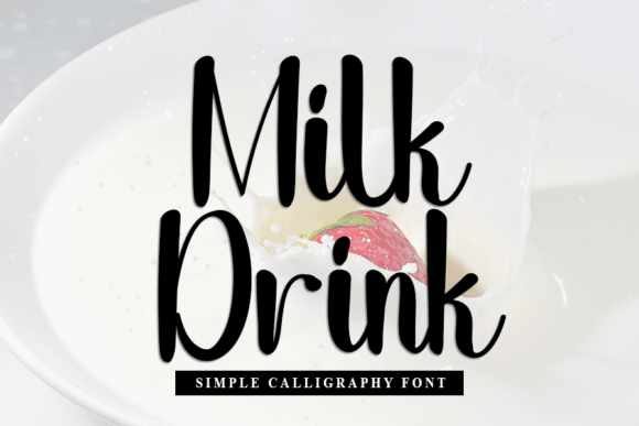 Milk Drink Font Poster 1