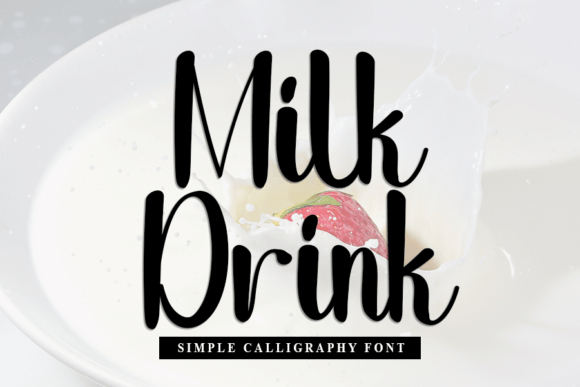 Milk Drink Font