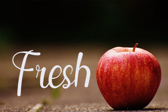 Milk Orange Font Poster 2