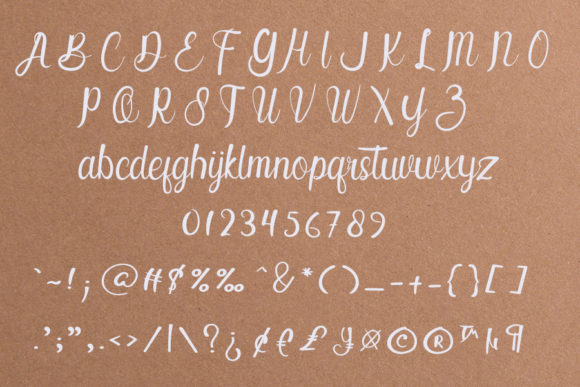 Milk Orange Font Poster 4
