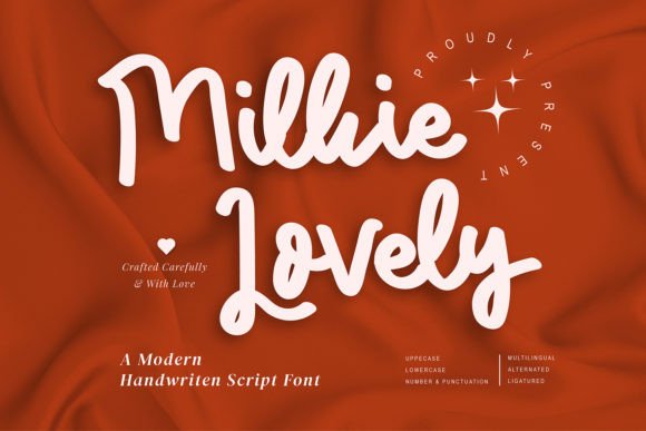 Milkie Lovely Font Poster 1