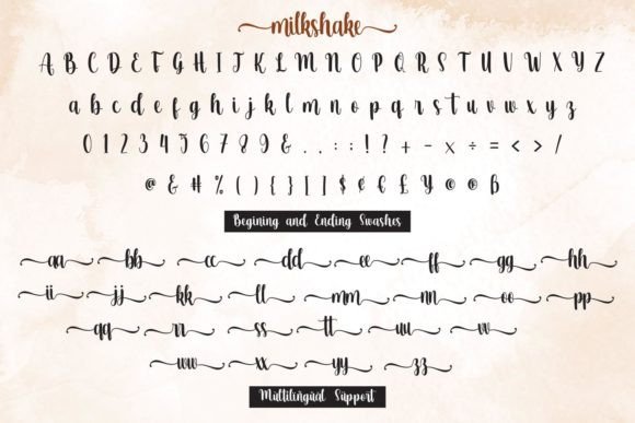 Milkshake Font Poster 10