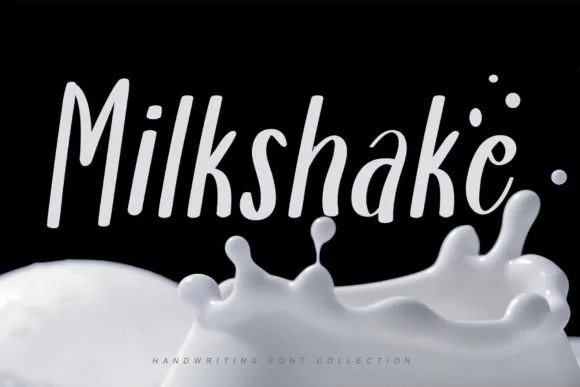 Milkshake Font Milkshake Font Poster 1