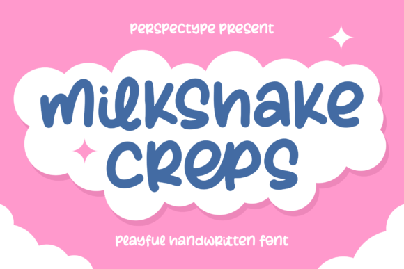 Milkshake Creps Font Poster 1
